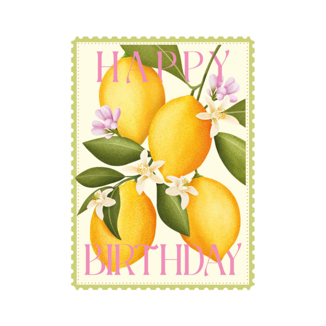 Card Happy Birthday Lemons