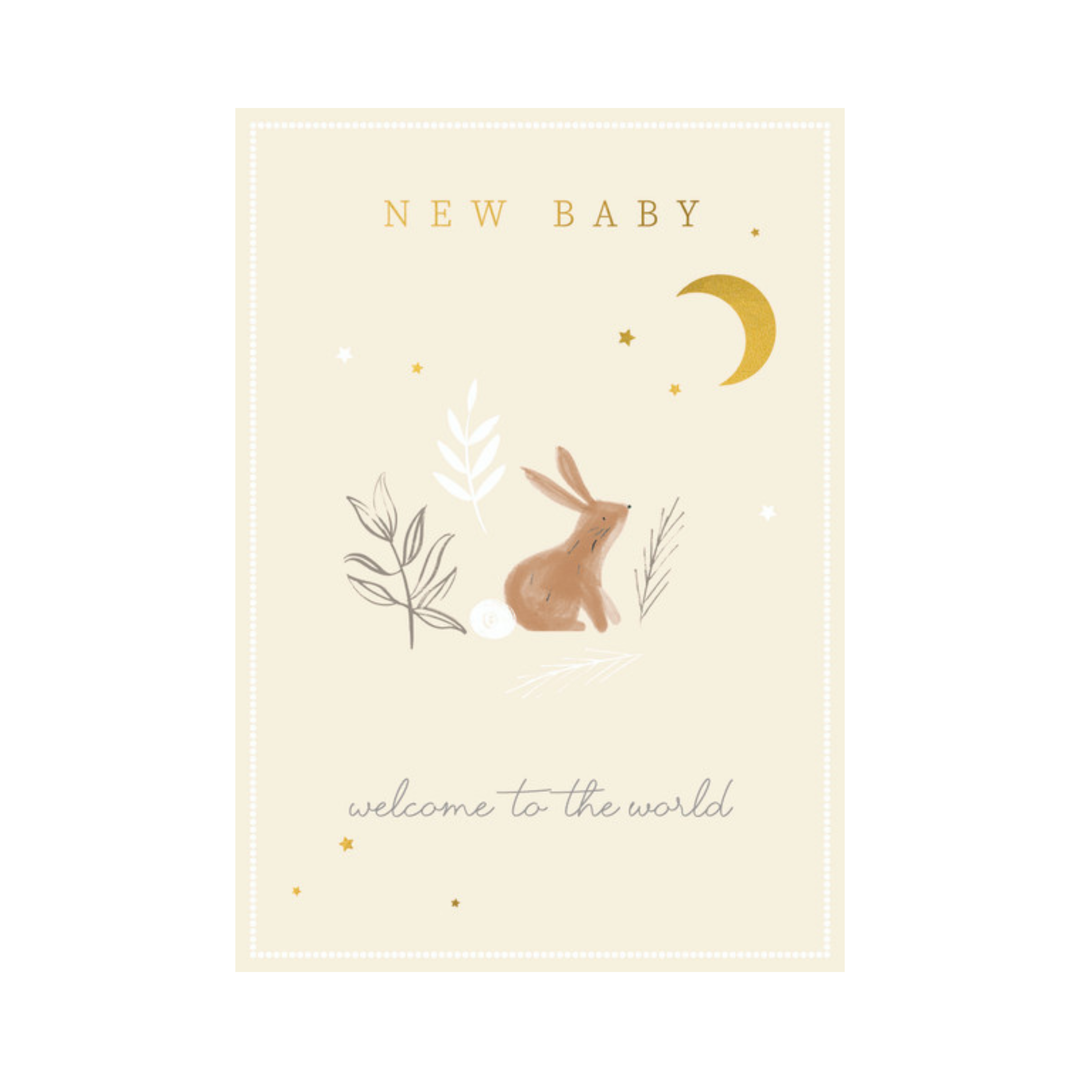 Card Bunny & Moon