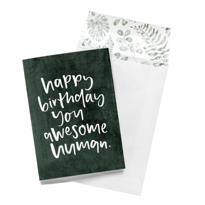 Card Happy Birthday Awesome Human
