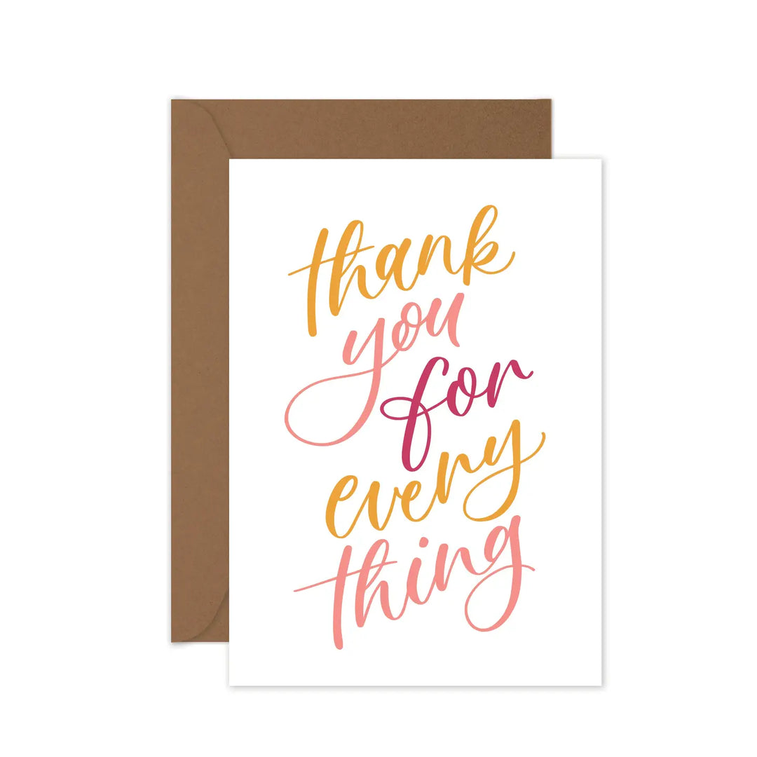 Card Thank You For Everything