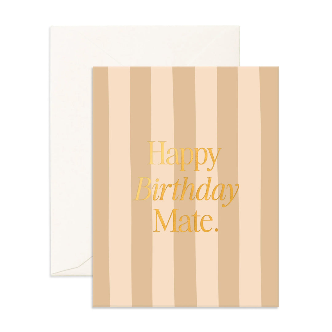 Card Mate Coffee Stripe