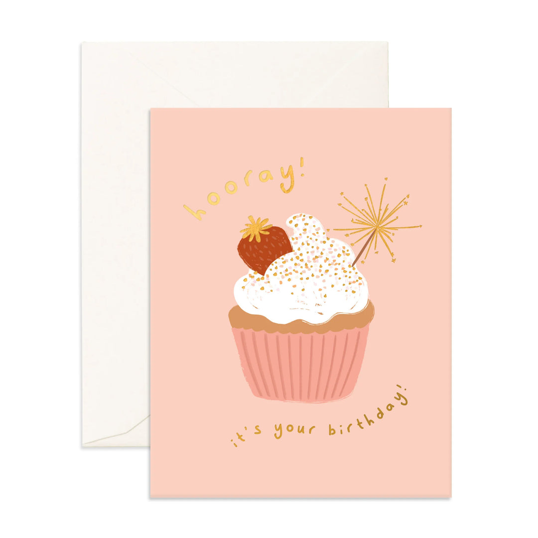 Card Hooray Cupcake