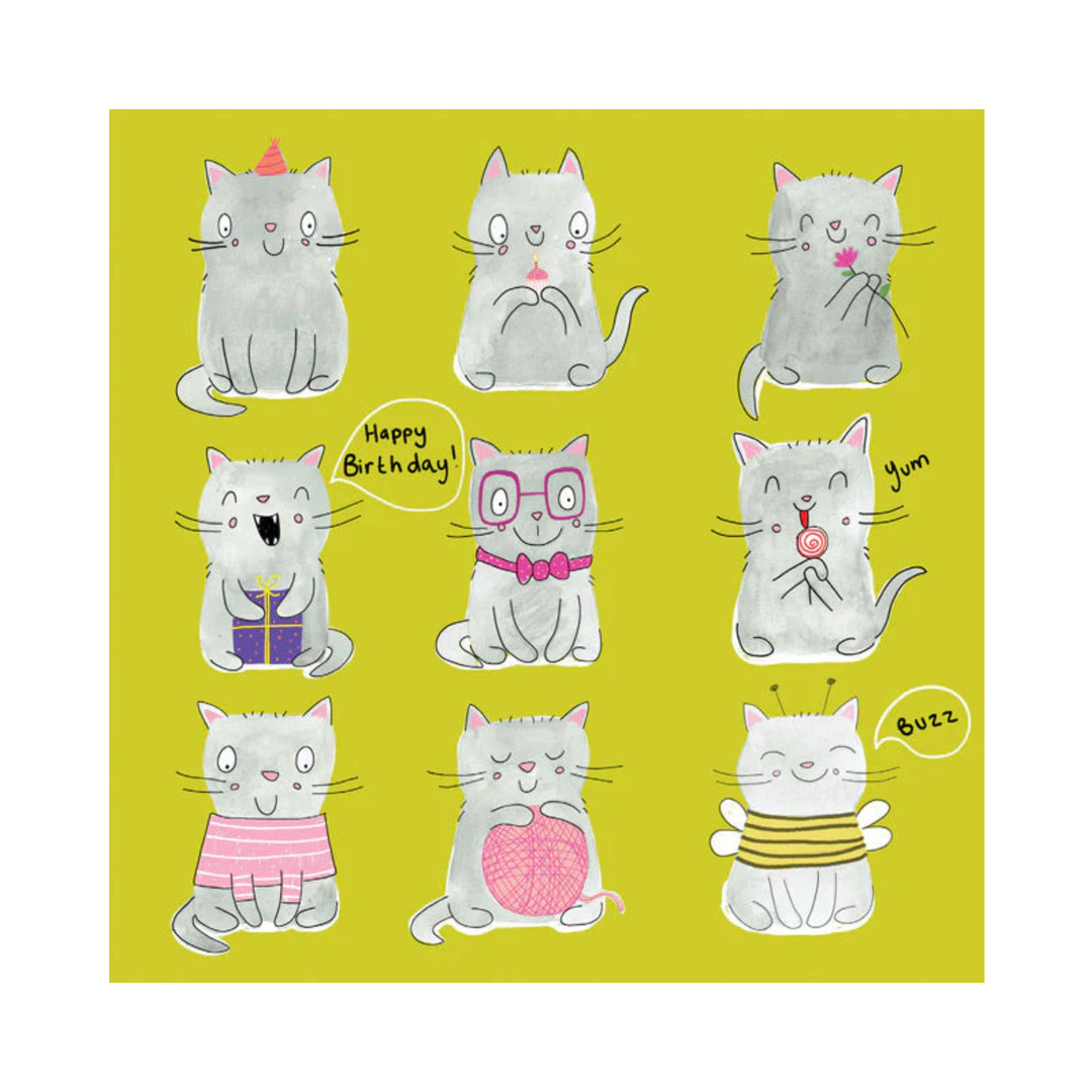 Card Happy Birthday Kittens