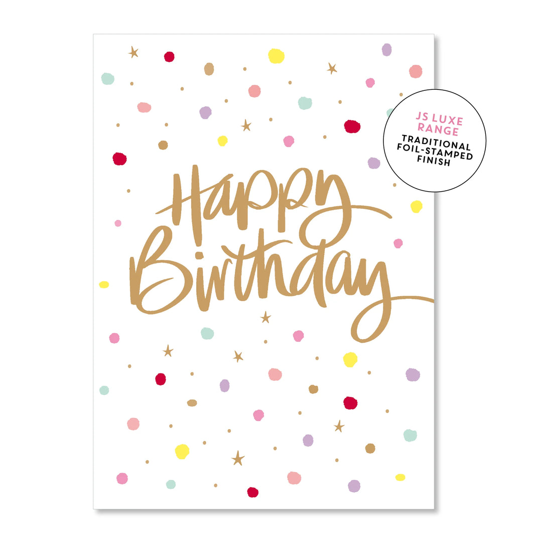 Card Confetti Birthday Script