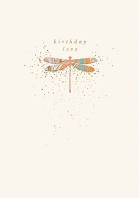 Card Dragonfly Birthday Neptune