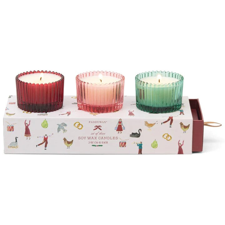 Holiday Mercury Glass Candle Gift Set