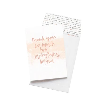 Card Thank You For Everything Mum