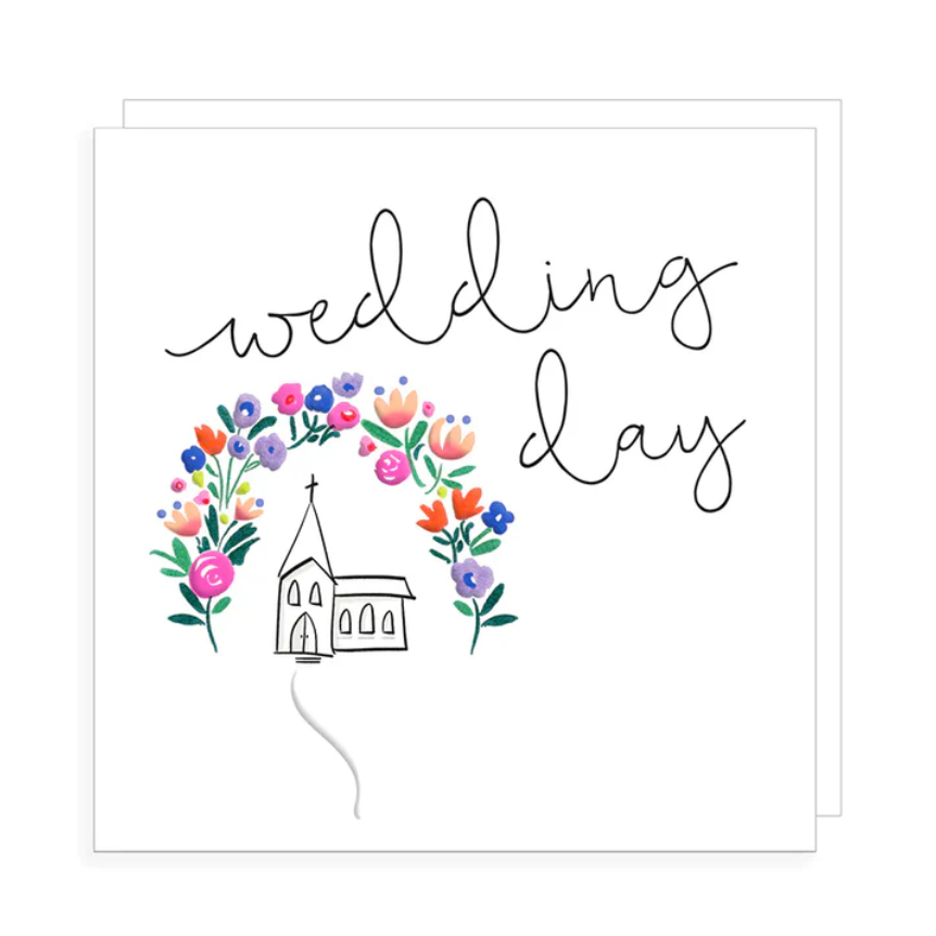 Card Wedding Day Church