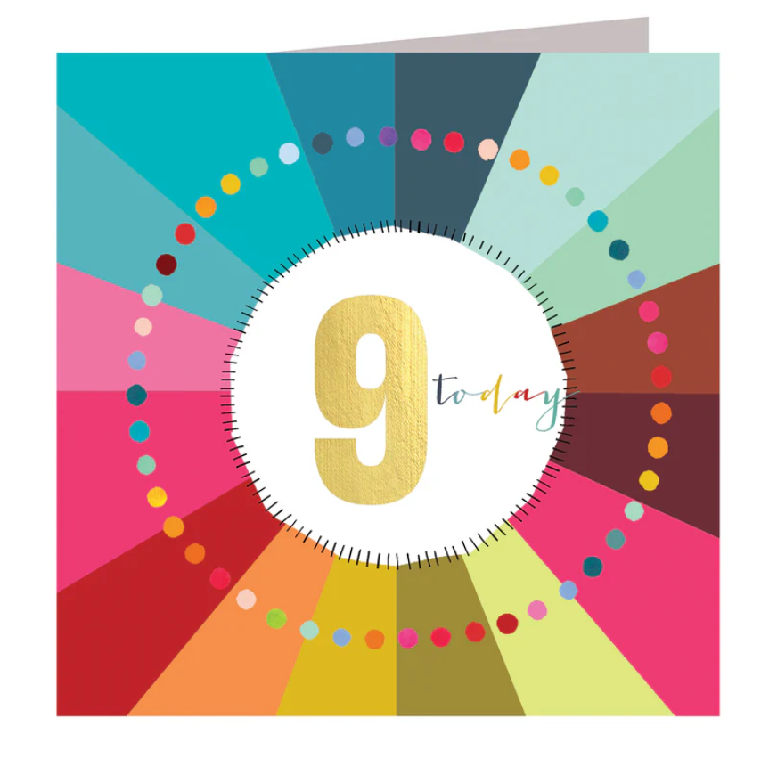 Card HB 9th Rainbow