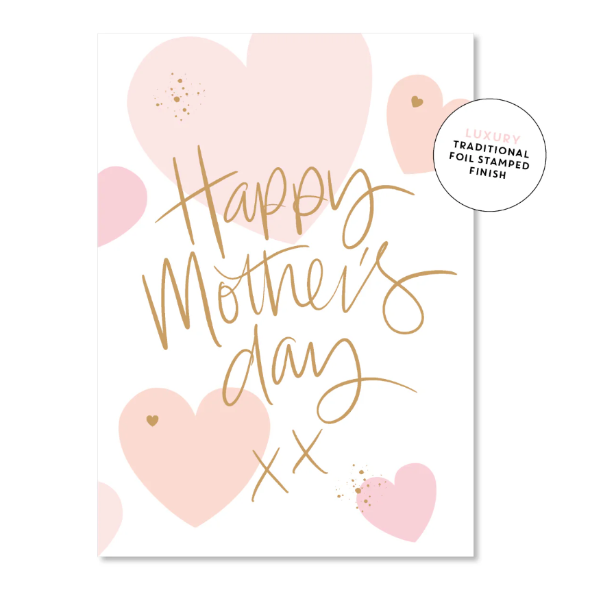 Card Happy Mother's Day Hearts