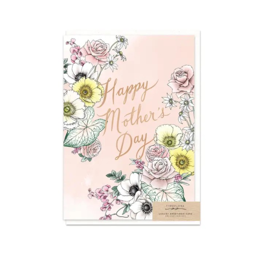 Card Mother's Day Poppies
