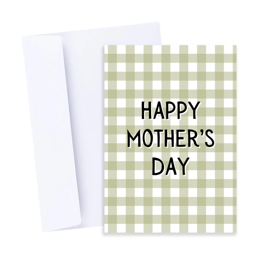 Card Gingham Mother's Day