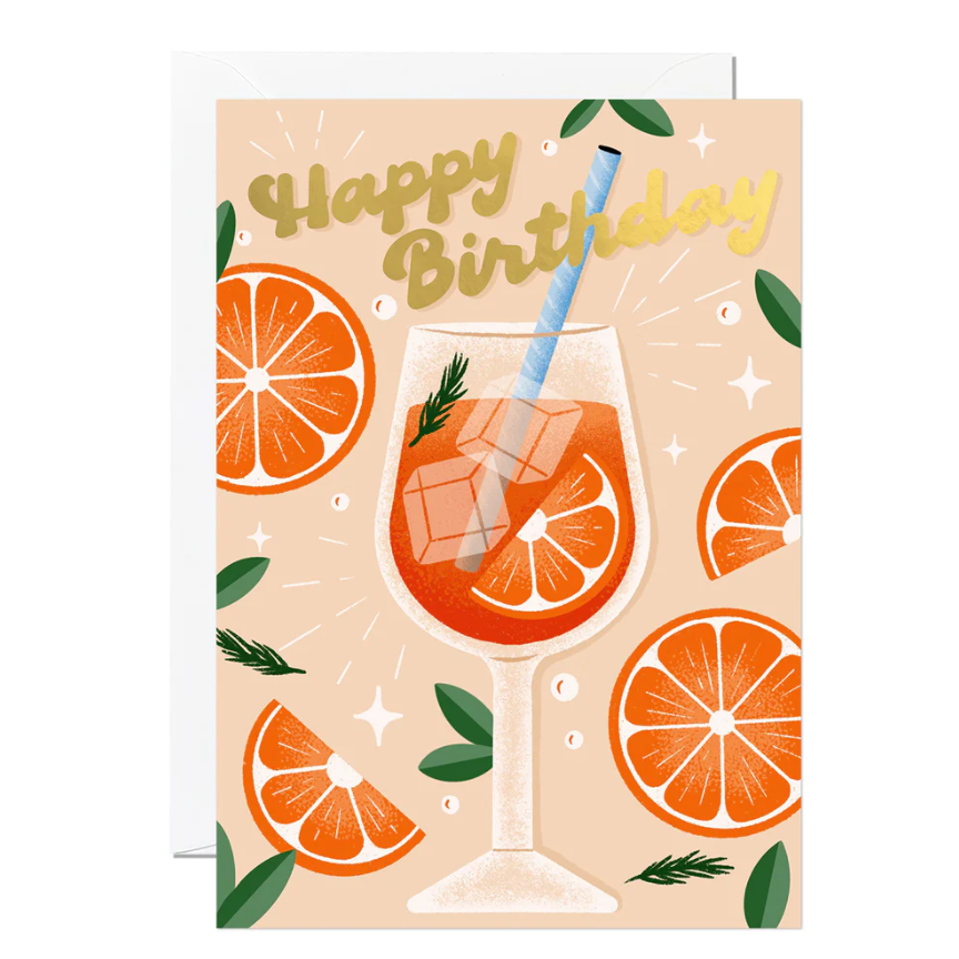 Card Aperol Spritz Birthday