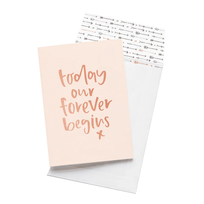 Card Today Our Forever Begins