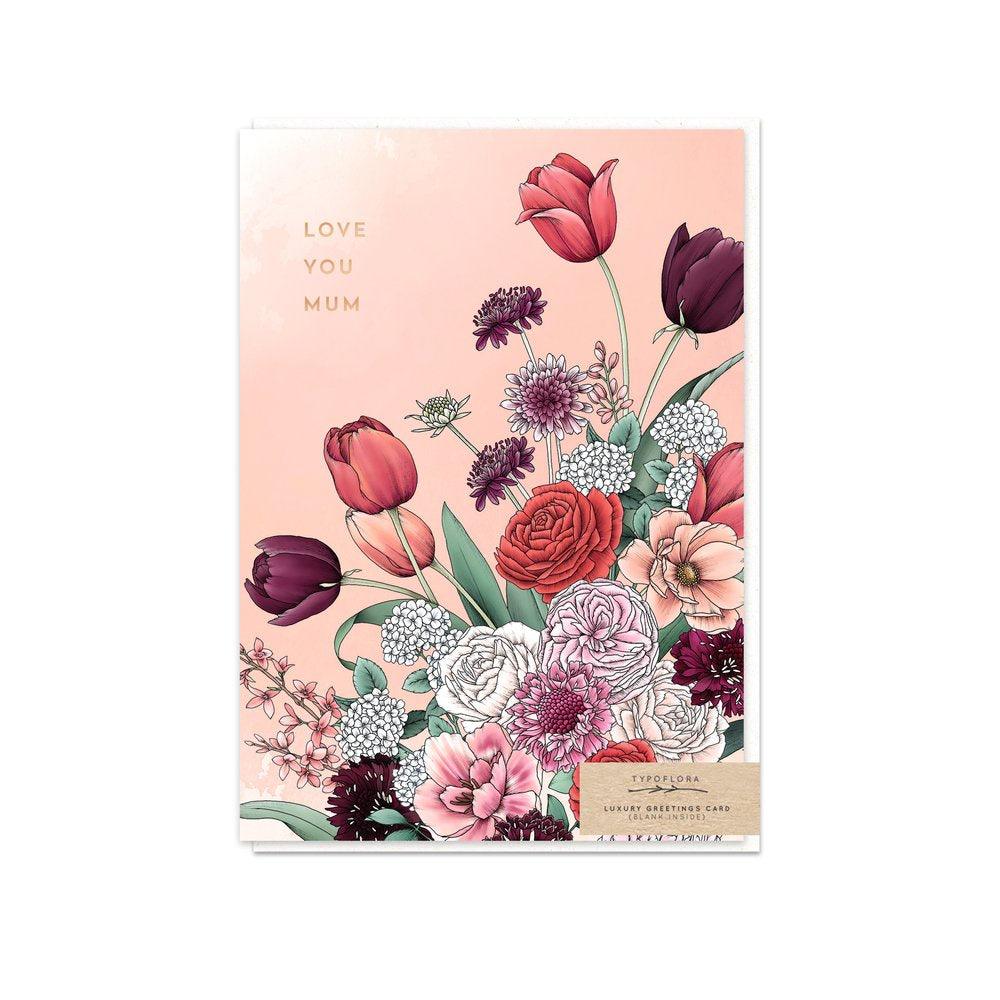 Card Tulips Love You Mum