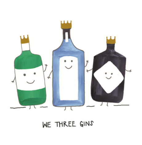 Card We Three Gins