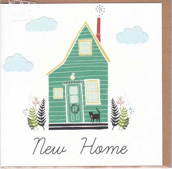 Card New Home Green