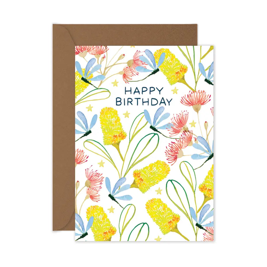 Card Happy Birthday Banksia