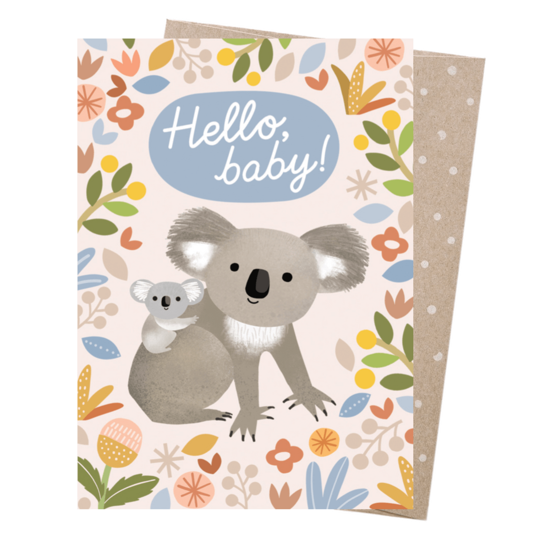 Card Bouncing Baby Koala