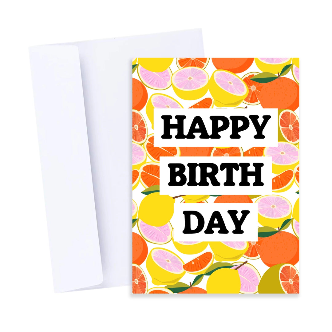 Card Citrus Happy Birth Day