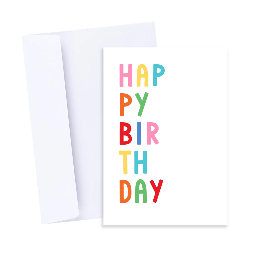 Card Colourful Happy Birthday