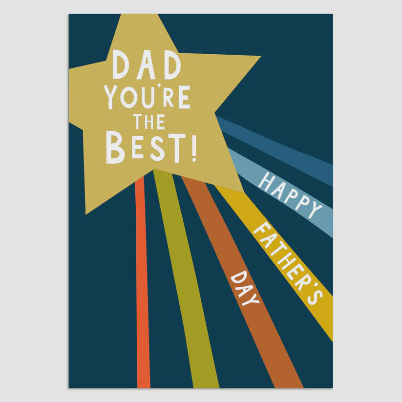 Card Dad You're The Best Star