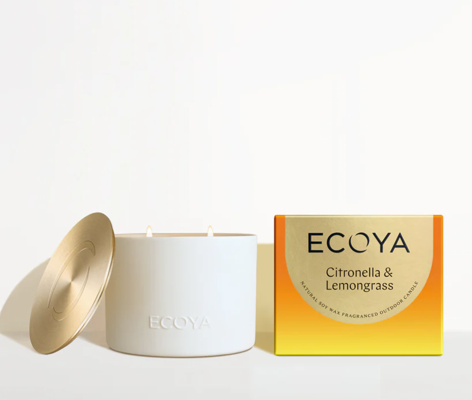 Outdoor Candle Ceramic Citronella & Lemongrass