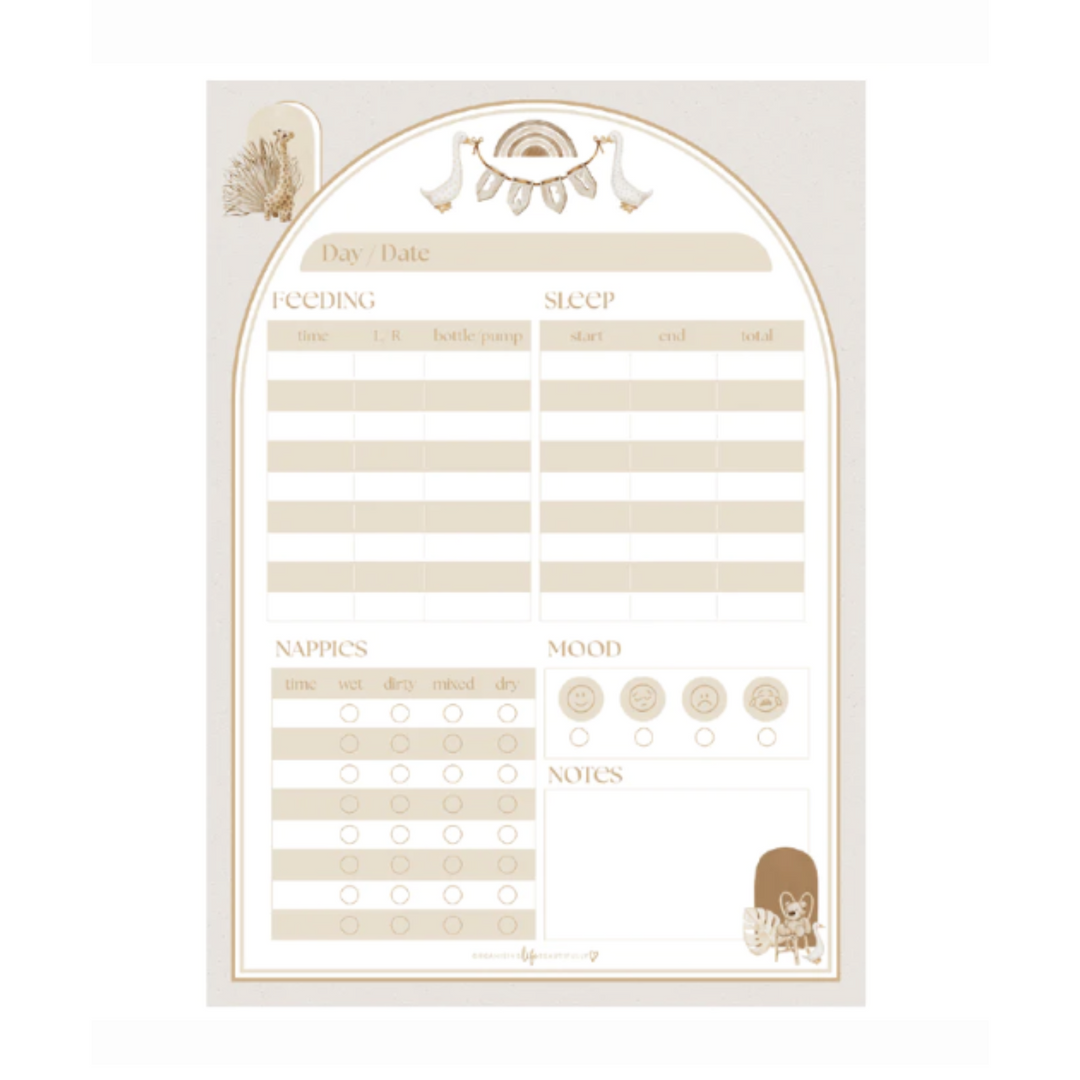 Nursery Feeding Chart Magnet