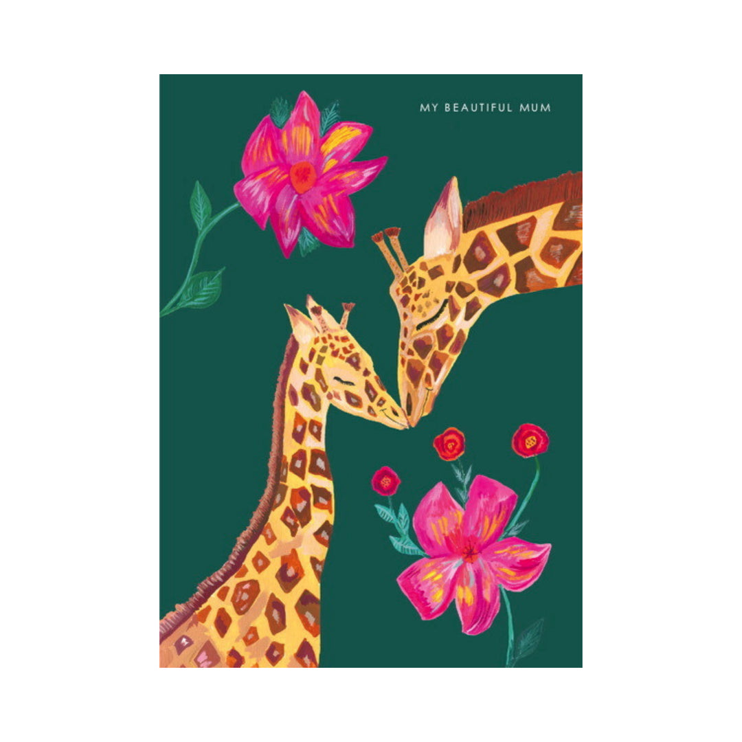 Card Giraffe Beautiful Mum