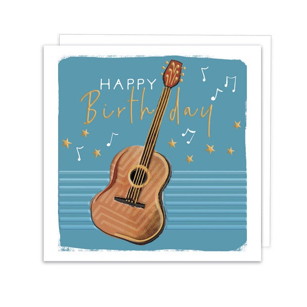 Card Happy Birthday Guitar