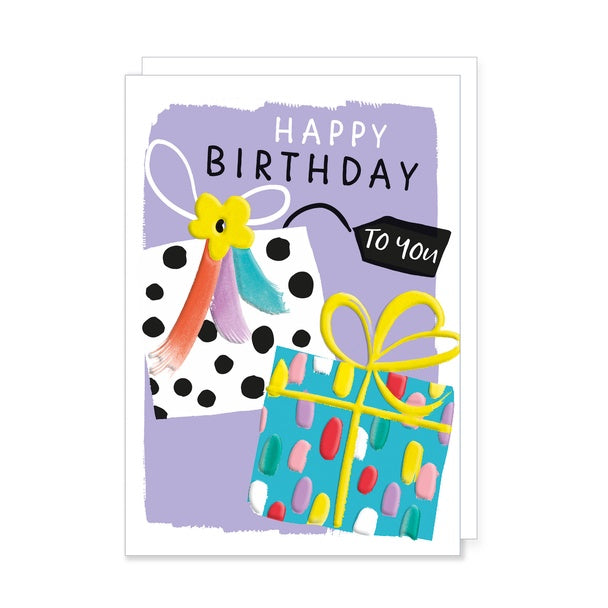 Card Happy Birthday Presents