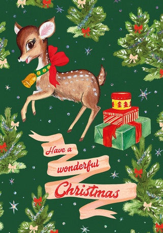 Card Wonderful Christmas Deer