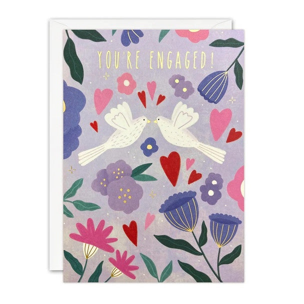 Card Sunbeams Engagement Birds