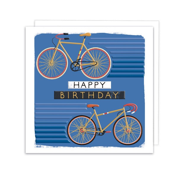 Card Happy Birthday Bikes