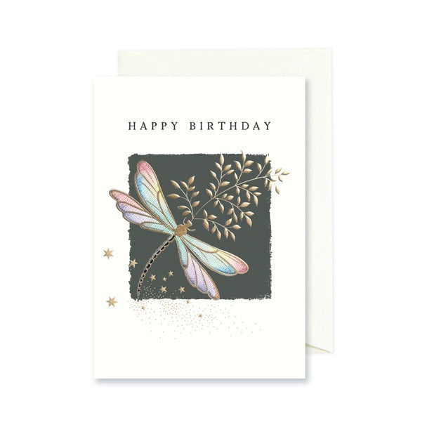 Card Happy Birthday Dragonfly