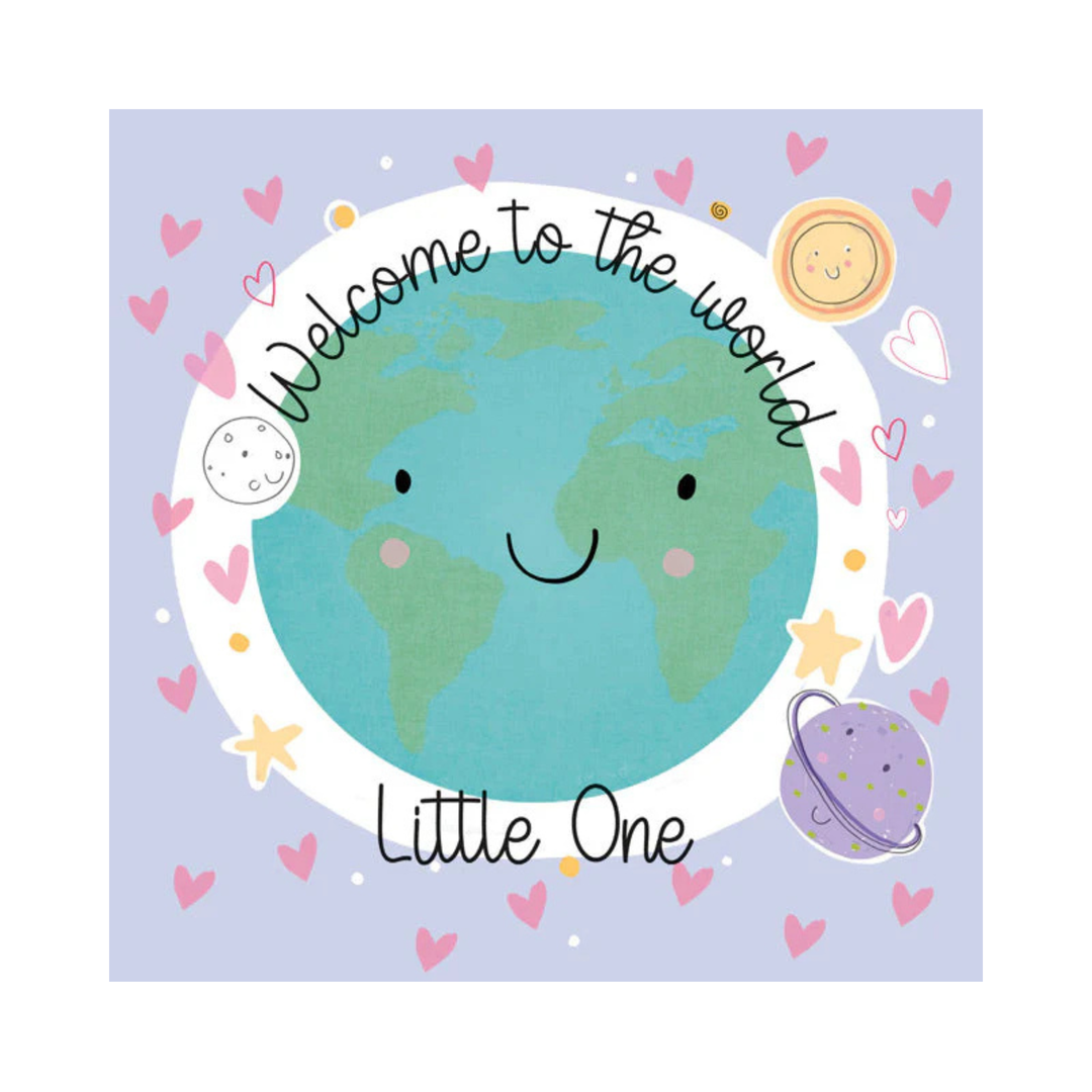 Card New Baby Welcome to the World