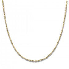Chain Yellow Gold Plaited Ball 50cm