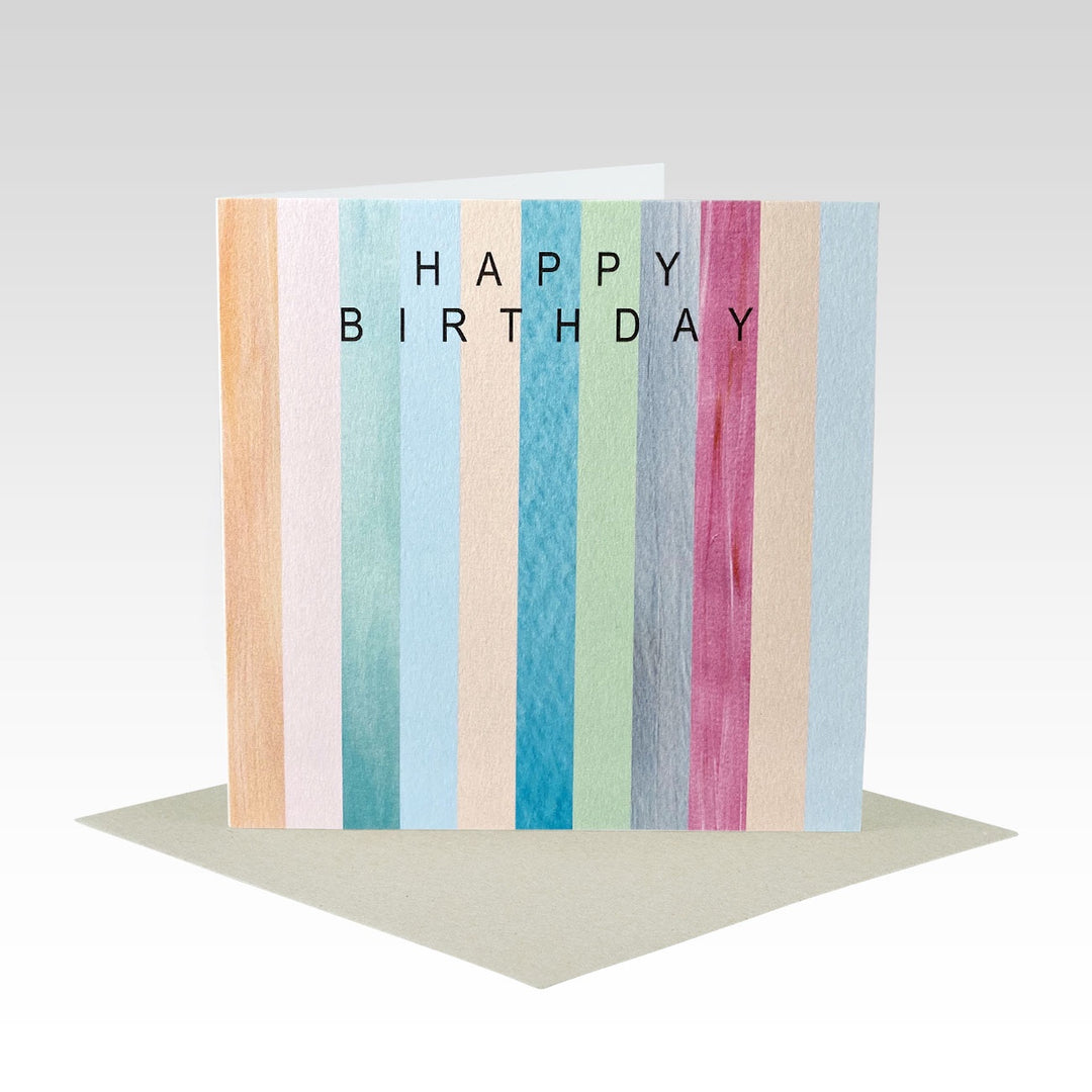 Card Stripe Birthday