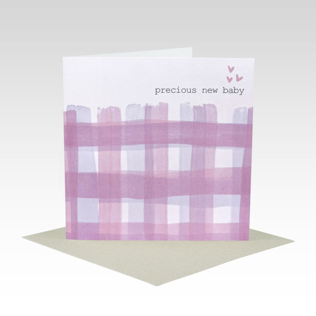 Card Precious New Baby Pink