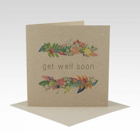 Card Floral Get Well
