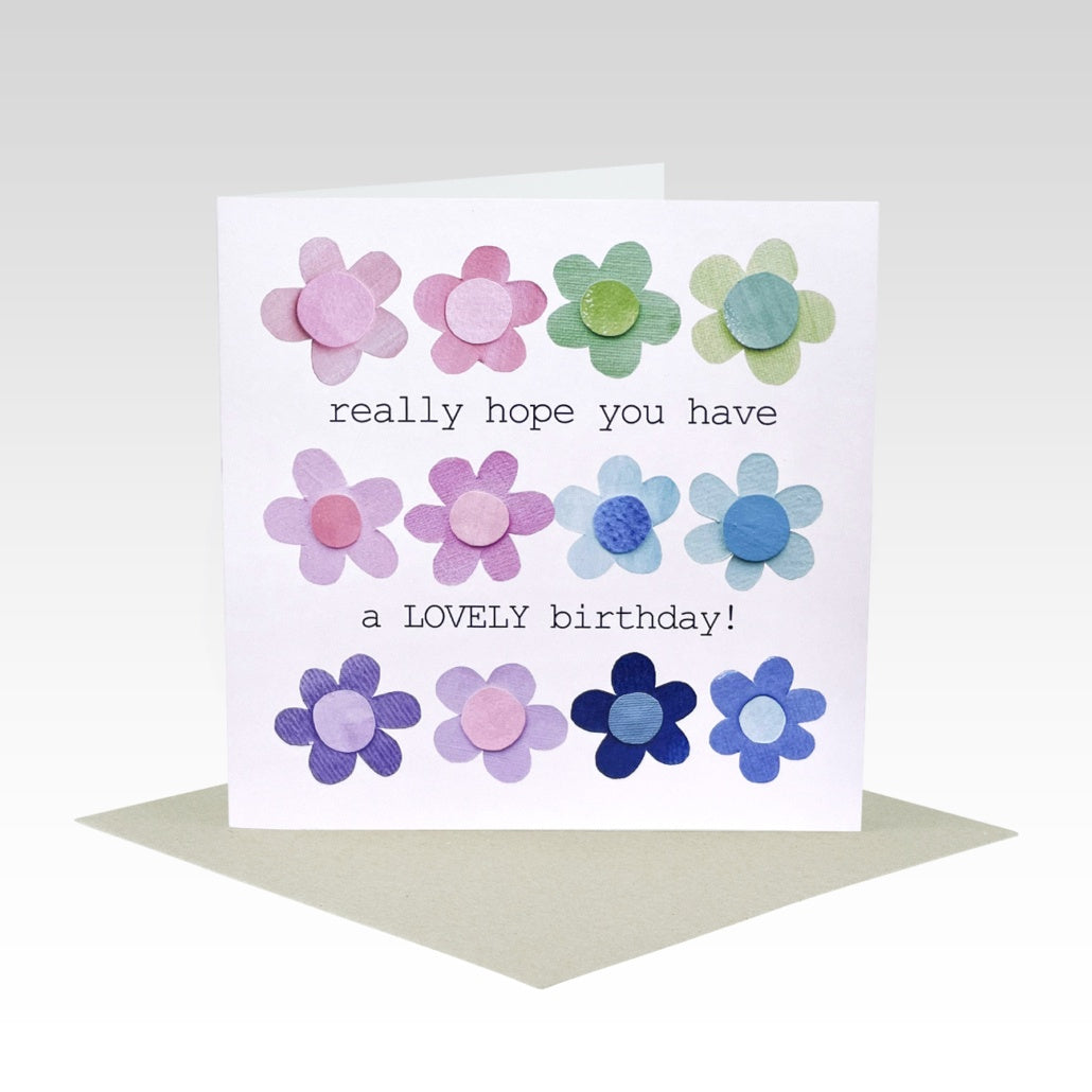 Card Lovely Birthday Flowers