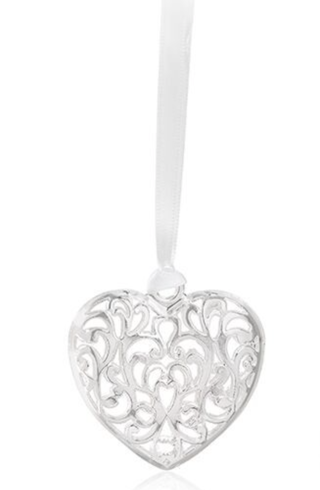 Wedding Charm Silver Metal Heart