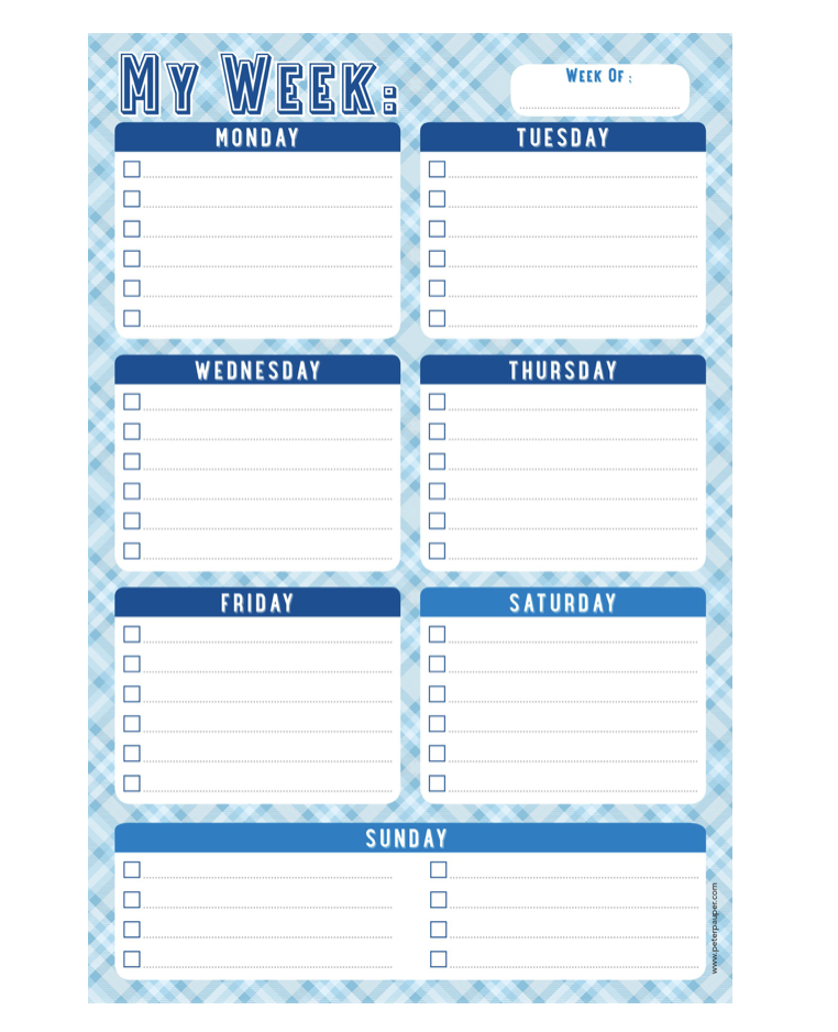 Notepad My Week Planner