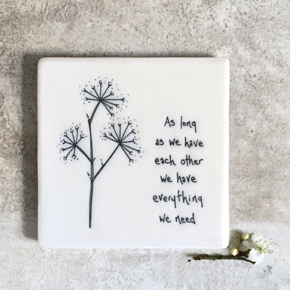 Porcelain Coaster Square