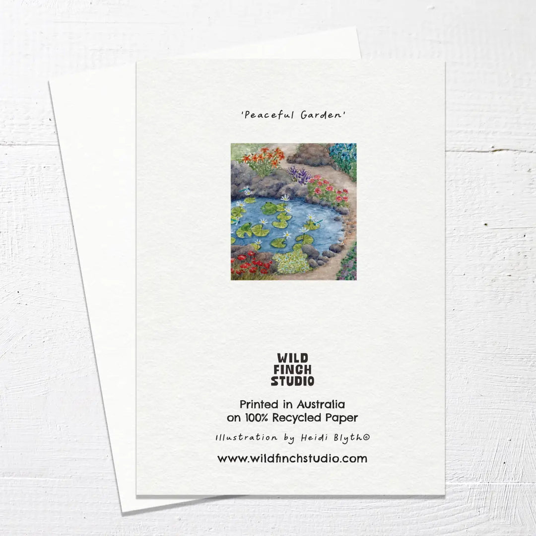 Card Peaceful Garden