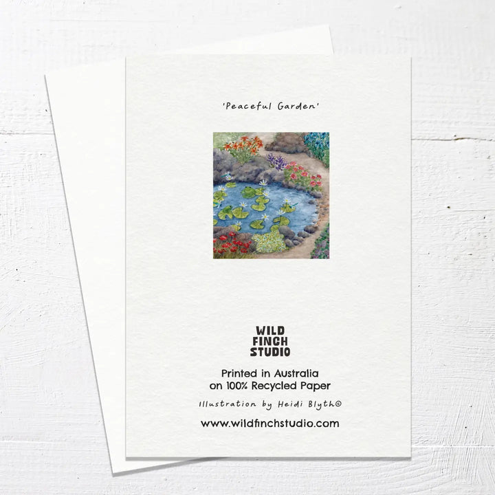 Card Peaceful Garden