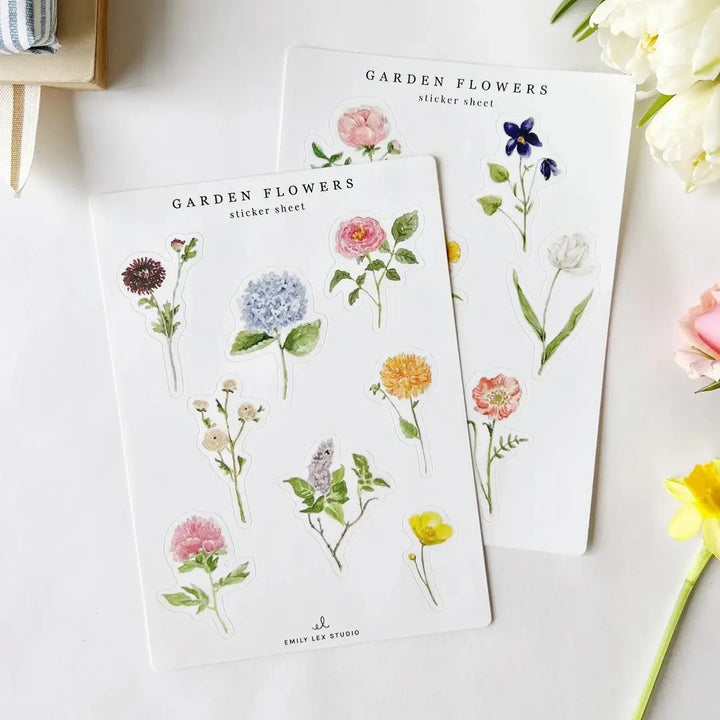 Garden Flowers Sticker Sheets