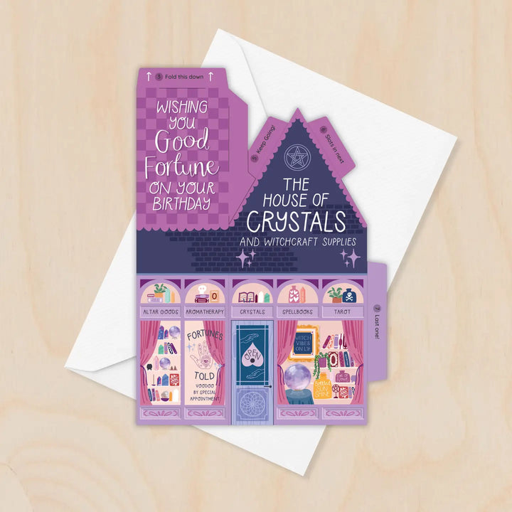 Card Birthday House of Crystals (3D)