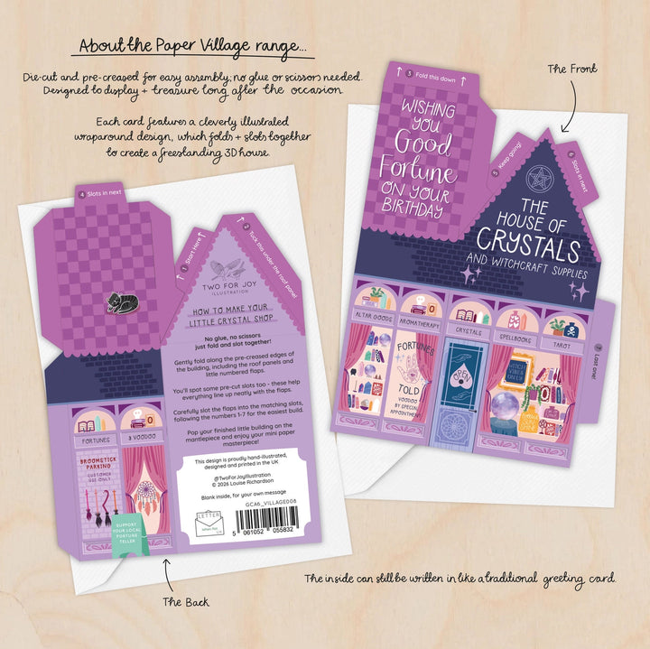 Card Birthday House of Crystals (3D)