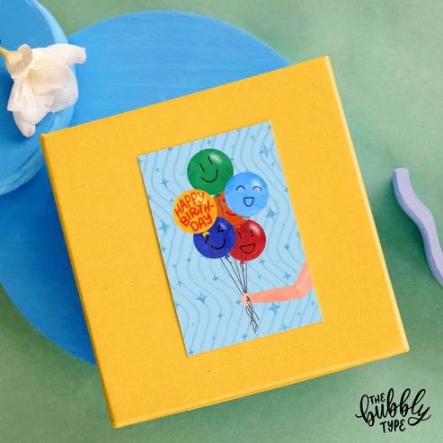 Card Happy Birthday Balloons